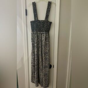 Entro Black and Cream Wide Leg Jumpsuit